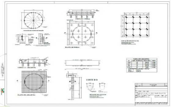 Projeto Fundação e Estrutural Tubular 325 M³ Matão-SP